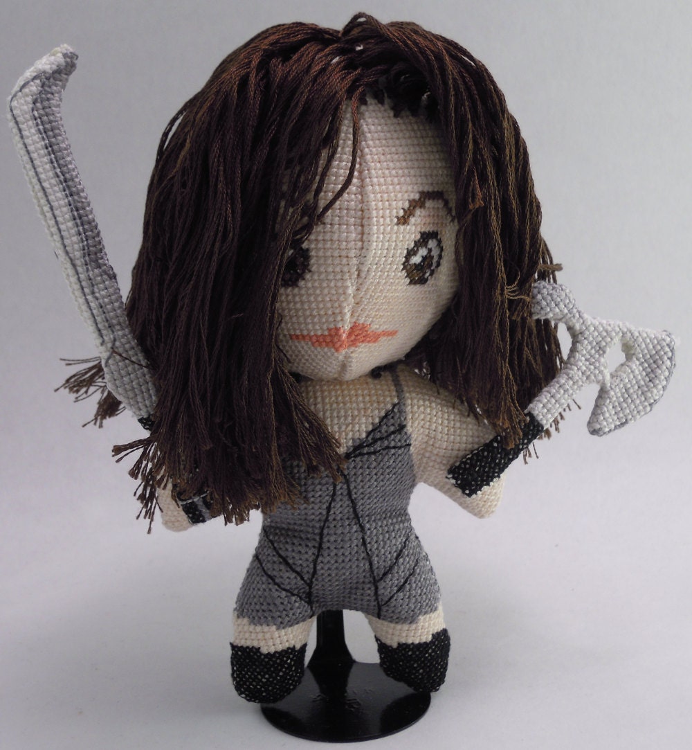River SciFi 3D Cross Stitch Doll and Sewing Pattern PDF