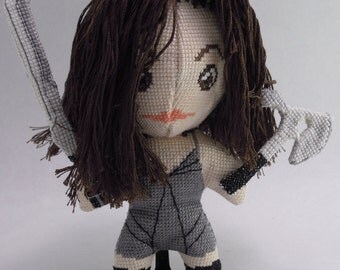 River SciFi 3D Cross Stitch Doll and Sewing Pattern PDF
