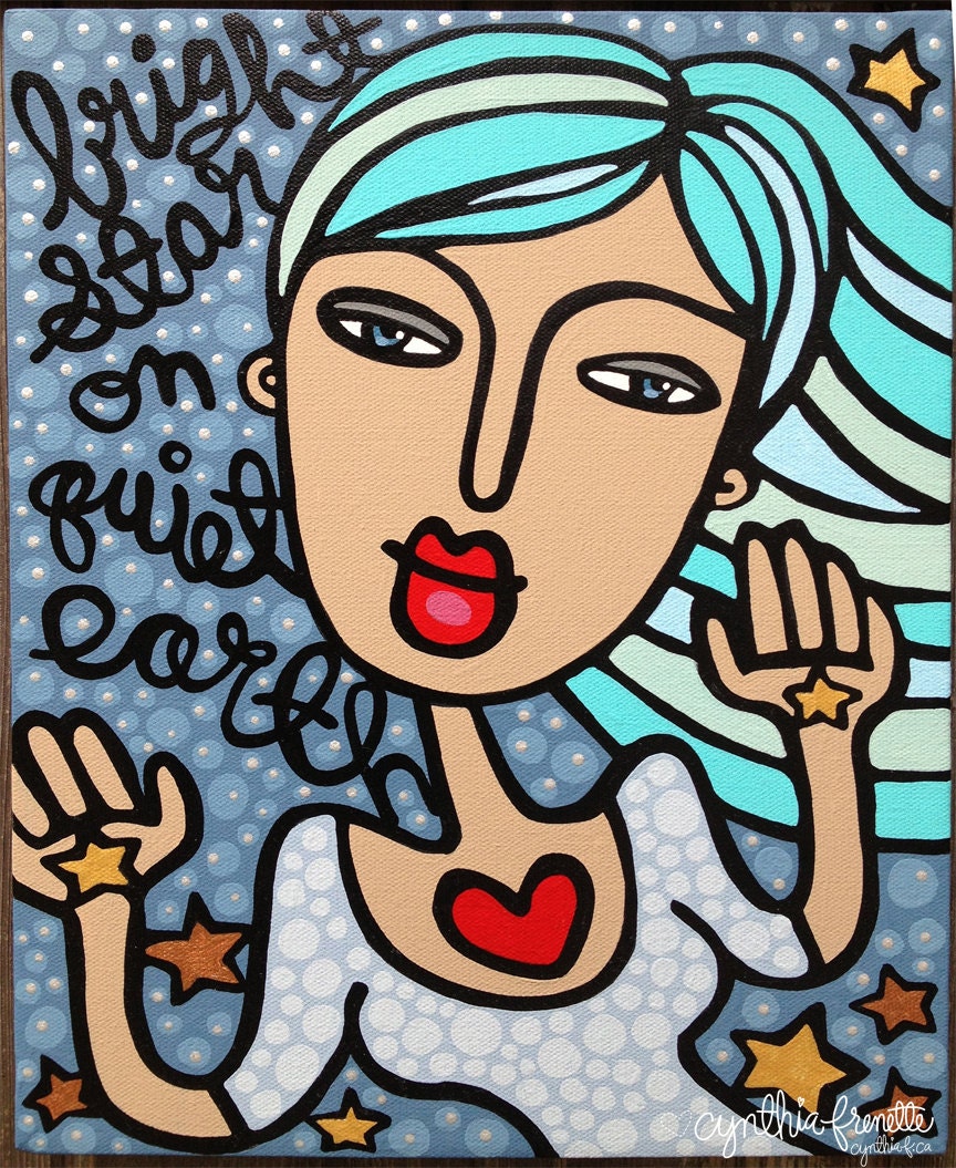 Bright Star on Quiet Earth, original painting by Cynthia Frenette