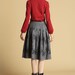 Gray wool skirt (463)