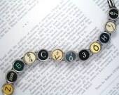 Typewriter Key Bracelet With RARE Keys - Antique Typewriter Jewelry By Haute Keys