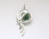 Sea Glass Jewelry - Sterling Rare Victorian English Sea Glass Pendant