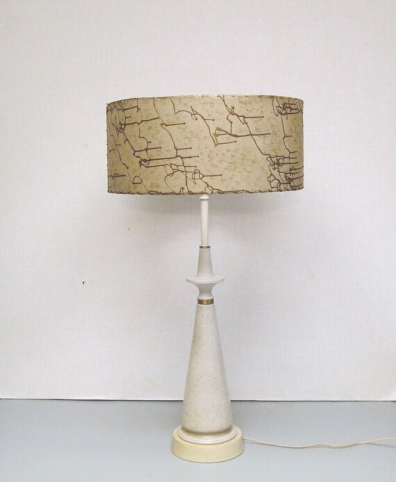 Vintage Mid Century Table Torchiere Lamp with by DaveysVintage