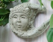 Sister Moon Concrete Hanging Sculpture