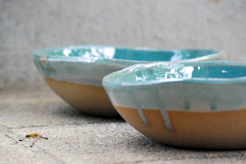 two bowls great for pasta, salad or side dish
