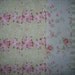 Rachel Ashwell Shabby Chic Fabric yard Rose Trellis on SAGE Poplin Cabbage Roses Raspberry