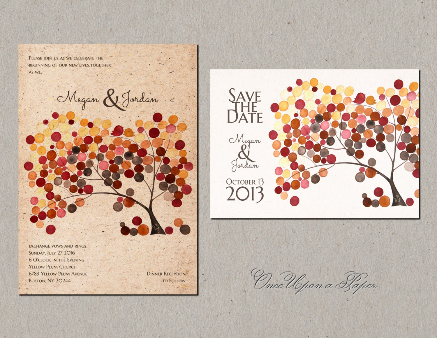 DIY Printable Custom Wedding Card Package - Save the Date, Wedding Invitations, RSVP, Thank You Cards