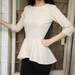 ruffle top custom made all size rockabilly vintage peplum