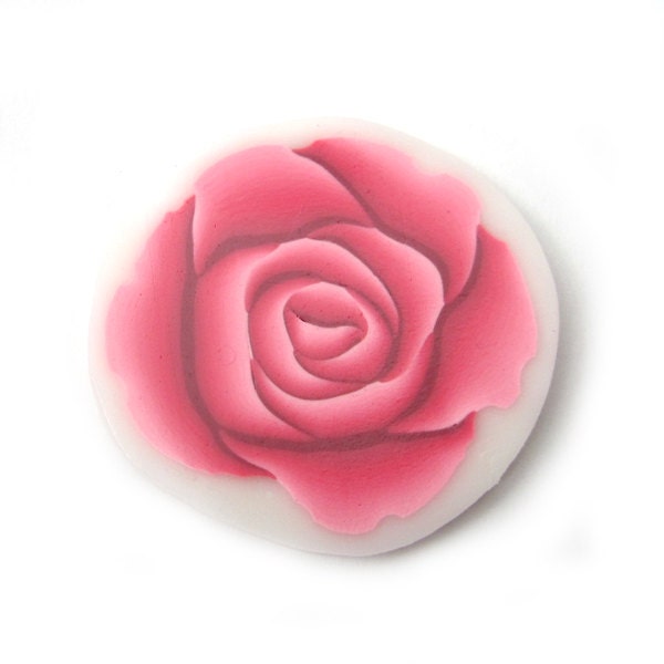 Millefiori Cane Polymer Clay Cane Pink Rose Cane