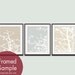 Cherry Blossom Tree Branches (Series C) Set of 3 - 11x14 Art Prints (Featured in French Grey, Fog Grey and Ivory Ribbon)