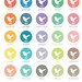 Seahorse and Starfish (series A) Set of 2 - 11x14 Art PRINT (Duck Egg and Hibiscus) (Modern French Style) Nautical/Beach Theme