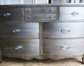 Dresser Serpentine Style Vintage Custom PAINT to ORDER Poppy Cottage