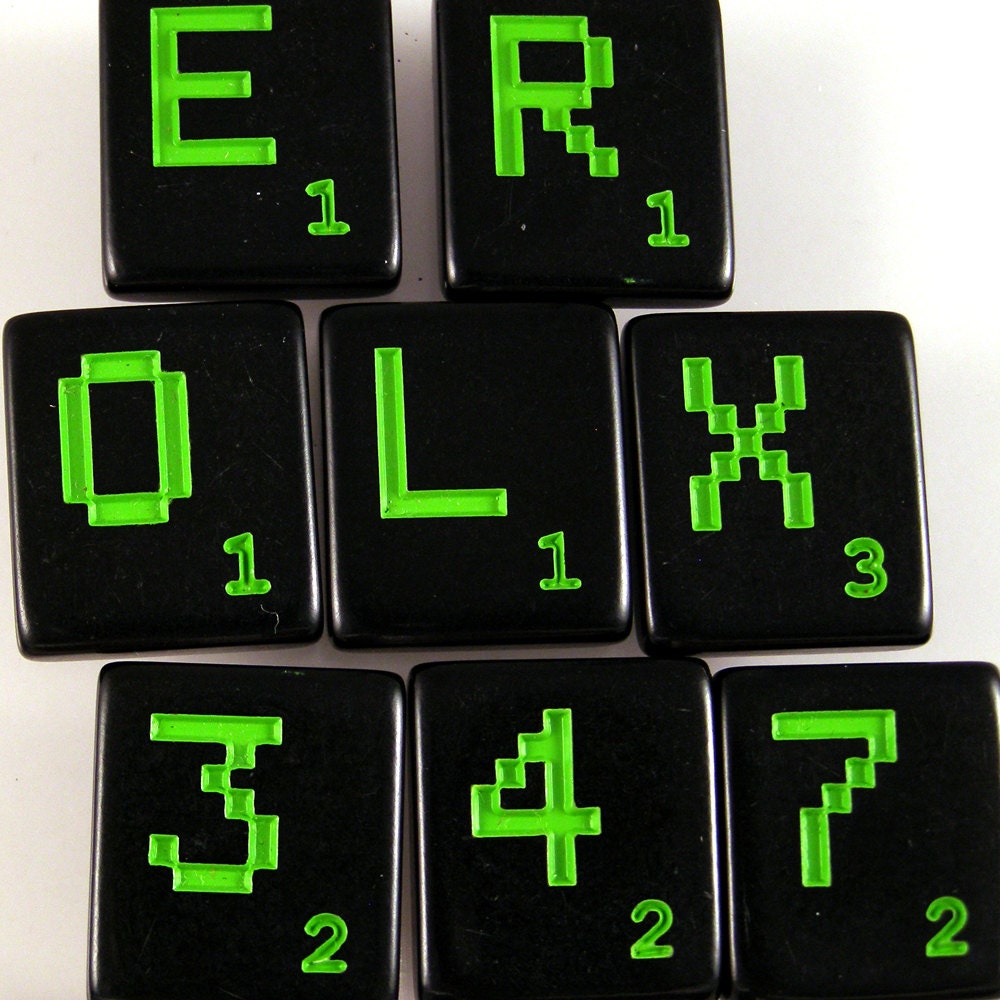 L33T Scrabble Letters - Choose your letters and quantity