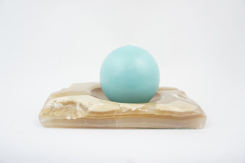 mexican onyx candle holder