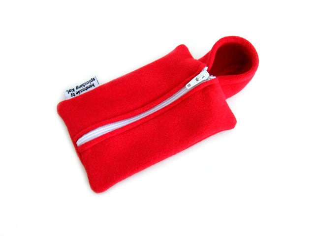 iPhone 4 Case / iPod Case / iPhone 4 Fabric Case / iPhone Hoodie Case (Red - White)