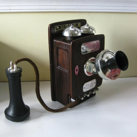Vintage Jim Beam 1913 Wall Set Telephone By Maggiemaevintage