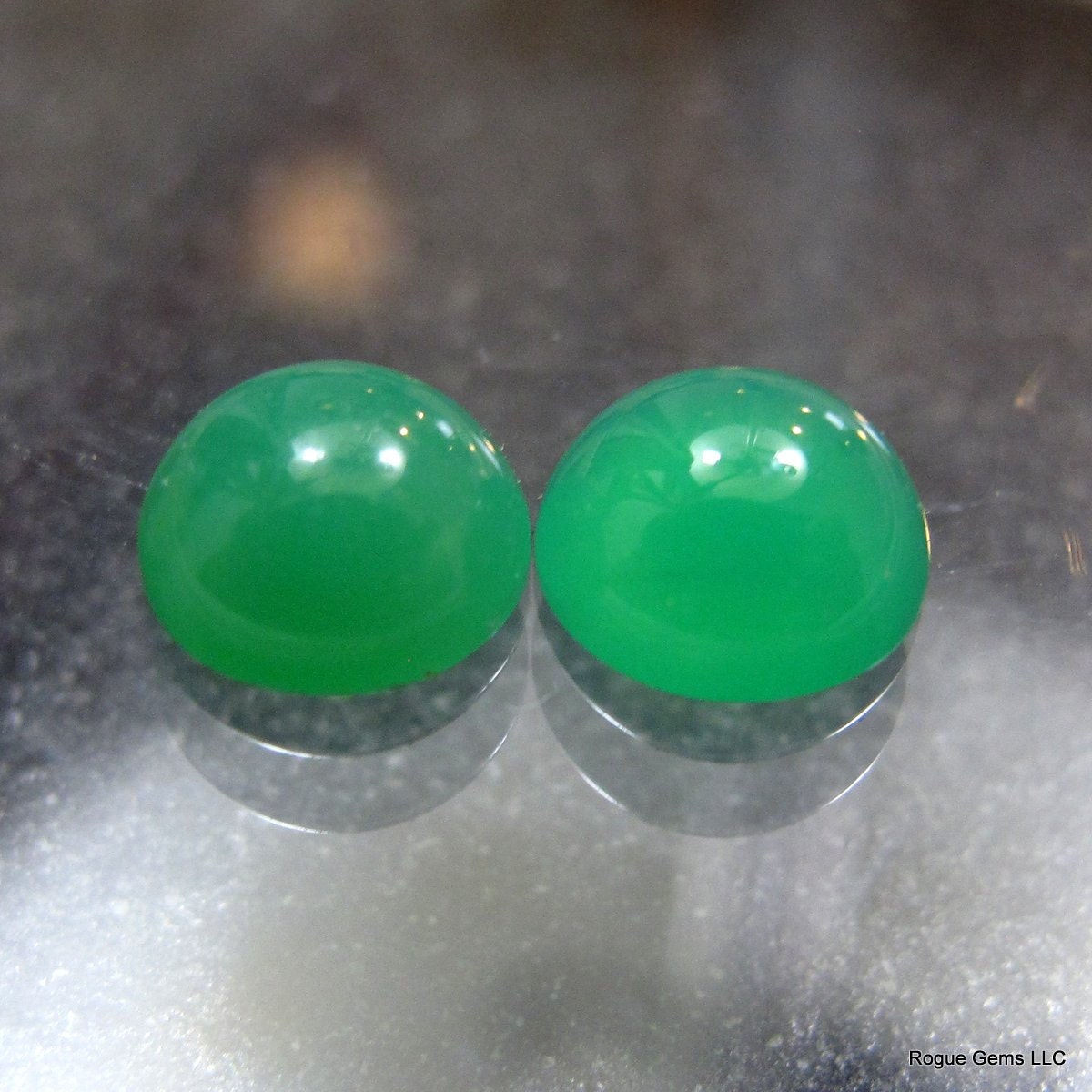 Chrysoprase Designer Cabochon Matched Pair