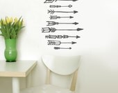 Arrows Southwest Tribal HANDRAWN Decal Vinyl Lettering by Decomod Walls