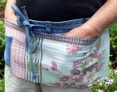 Tough, Washable Garden Tool Apron Made with 50s and 60s Fabrics