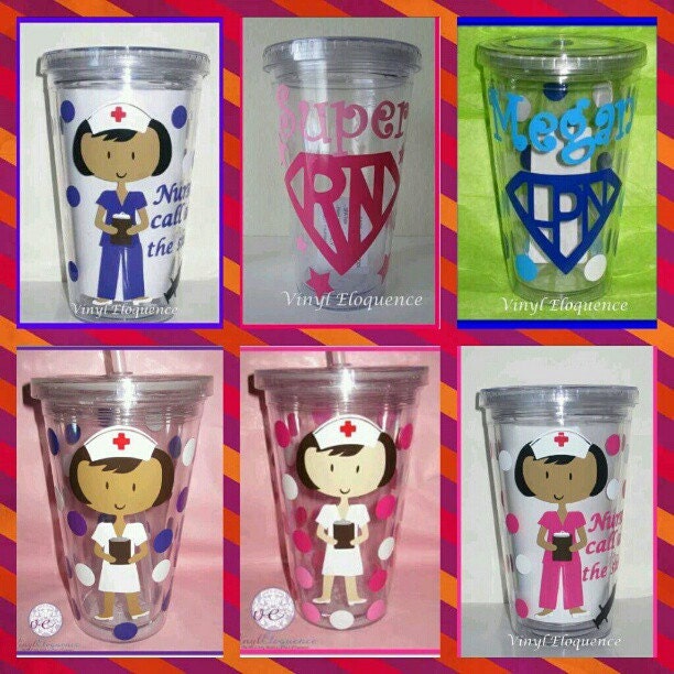 14 Nurse, Medical Assistant, LPN, etc Acrylic Tumblers get one FREE