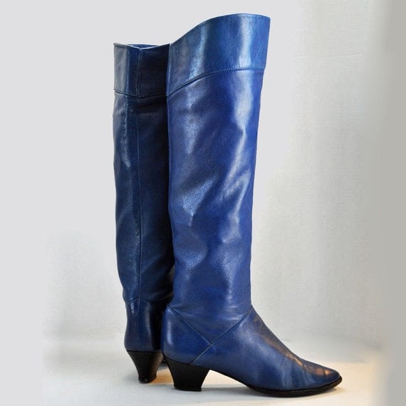 cobalt blue boots