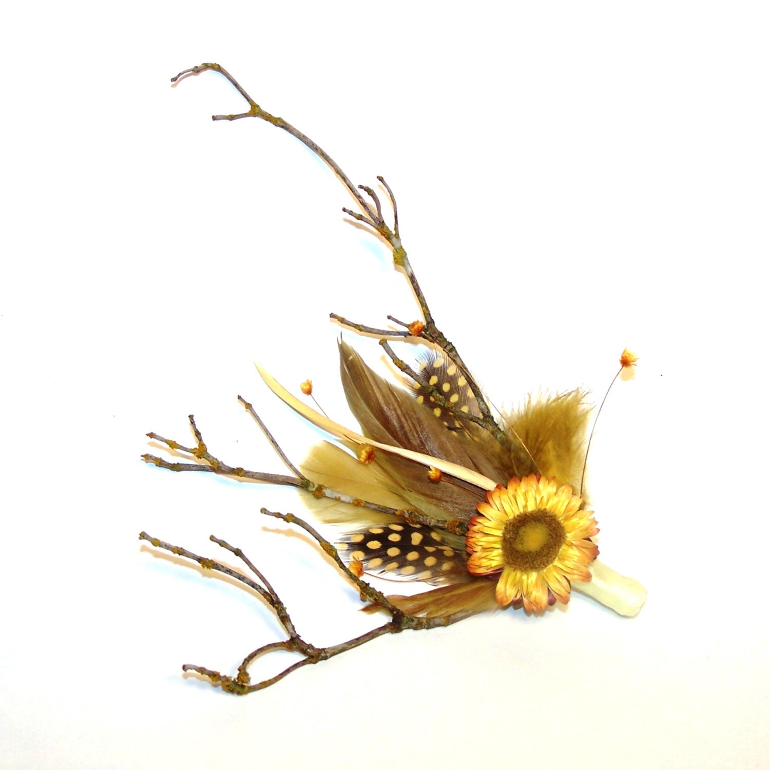 Pale Yellow Fascinator