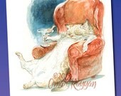 Cat-a-tonic (mini print)