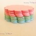 65 Scalloped Circle Tag Size 1.5 inch -You can Mix and match any color Set "Choose your colors" in Non-textured or Textured Cardstock paper