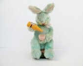Vintage Pastel Blue Picnic Bunny Toy - Modred12