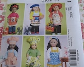 UNCUT McCall's Crafts Sewing Pattern M6451 18 inch Doll Clothes, Bag, Towel and Cat