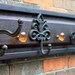 Coat Rack, Rustic Contemporary, Reclaimed Wood, Brown & Black Finish, 46" x 8" - Handmade