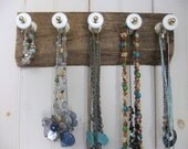 UPcycled organizer, jewelry holder, Wall Hanging, Scarf holder