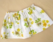 Little Girl Pillowcase Skirt Eco Friendly Vintage Daisies 2T