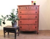 Pale Coral high boy dresser