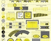 PRINTABLE Bee Theme Baby Shower or Birthday Party Package Il_170x135