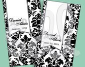 PRINTABLE PDF Damask Custom Wedding Candy Label Favor Wrapper Il_170x135