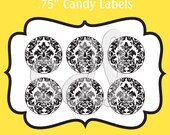 PRINTABLE PDF Damask .75" Circle Candy/ Favor Labels Il_170x135