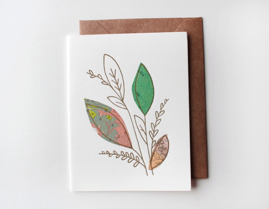 Leafy Greens Collage Card