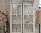 Painted Cottage Chic Shabby Chateau Farmhouse Linen Cabinet CC36