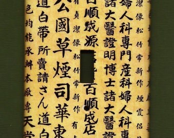 Kanji II  Switchplate cover