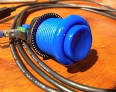 USB Arcade Button - Blue - for DIY Photobooth or gaming or anything you can think of