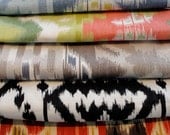 2 X IKAT ECO-FRIENDLY Cushion Cover by Fairytale13 - your choice of color - natural, pink, blue, black and white, brown