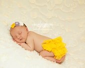 Light Purple, Yellow & White Rose Silk Flower Skinny Elastic Headband - Newborn Baby Toddler Child Girl Photo Props Vintage - Ready to Ship