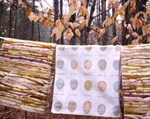 Cloth napkins lined reversible bird eggs nature themed set of 6 original design