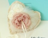 Woodland Wedding - Heart Ring Pillow - Wedding Ring Pillow