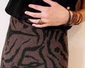 Zebra skater skirt
