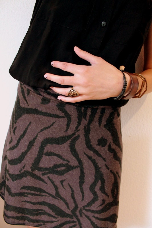 Zebra skater skirt