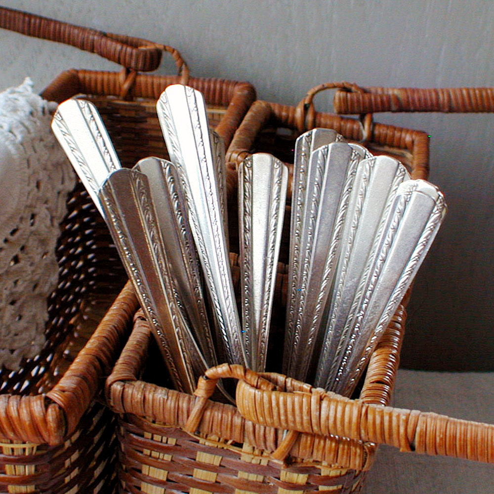 Vintage Forks and Spoons 1964 Camelot Pattern Silverplate Flatware
