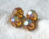 Vintage Alice Caviness Crystal AB Earrings
