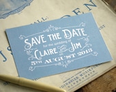 Vintage Post Card Save the Dates sample